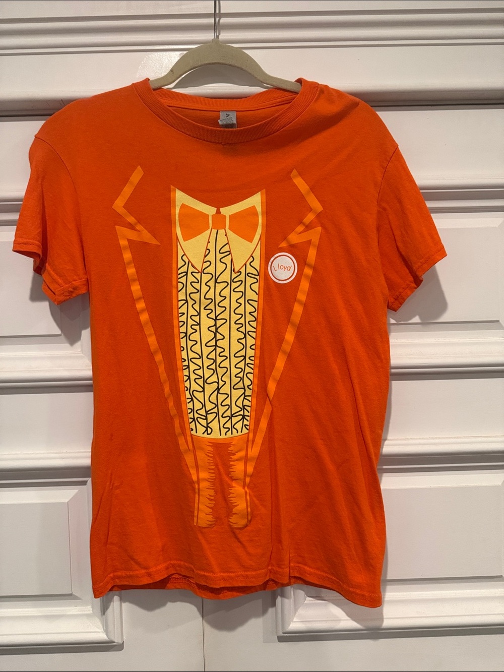 Dumb and Dumber Orange Graphic Tuxedo Tee - Unbranded